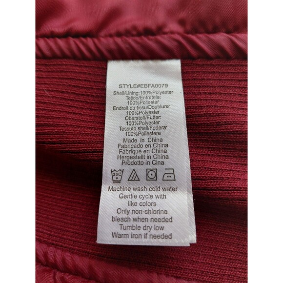 NWT Bienzoe Size L Burgundy Light-weight Quilted Full Zip Vest - Picture 7 of 9